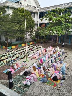 Ini Tiga Amalan Pagi Hari Murid SD Babussalam Pekanbaru
